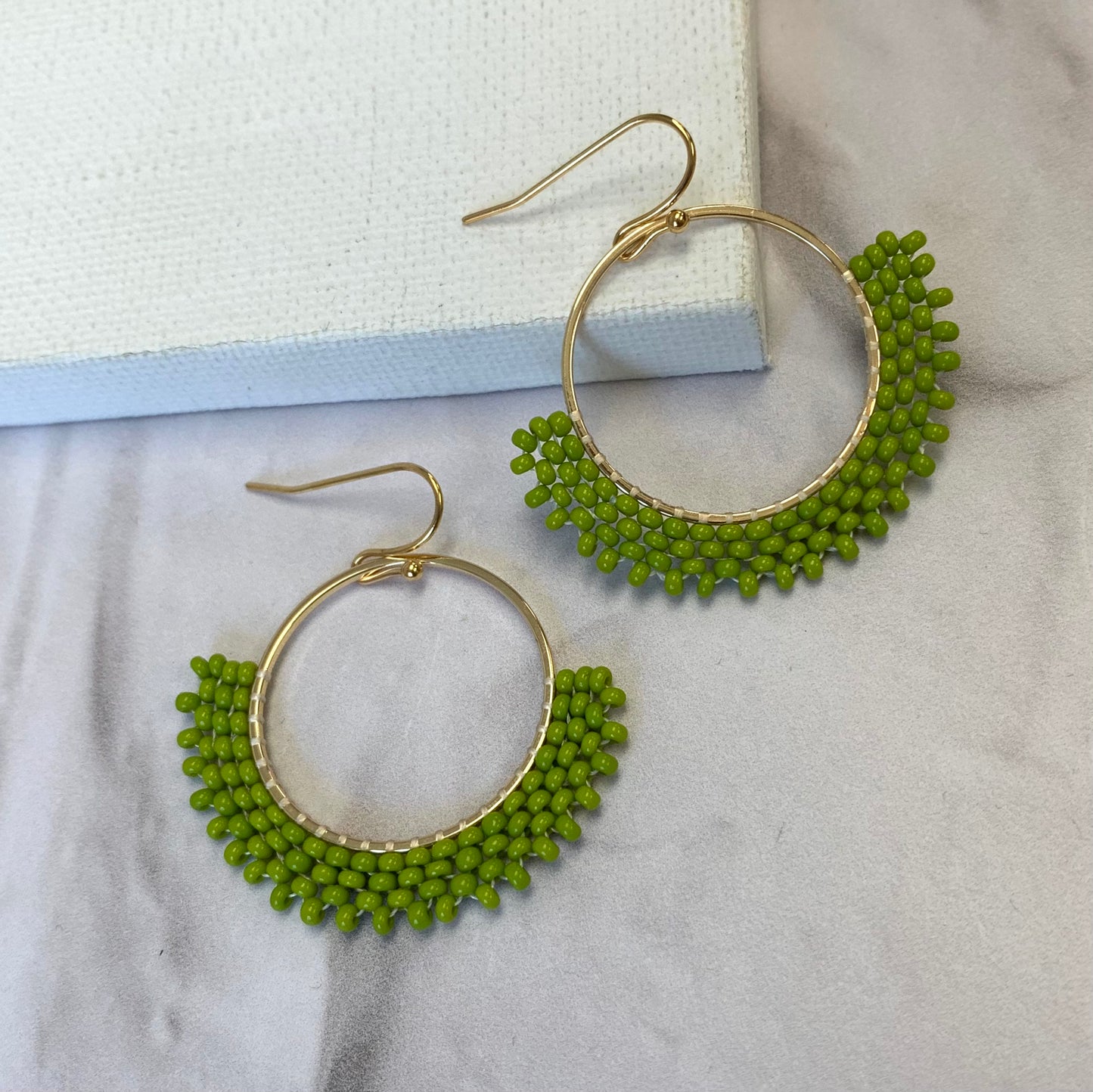 Aurora Crafted Style-Go-to Gal in Lime (Gold)-Earrings-Aurora Crafted Jewellery-