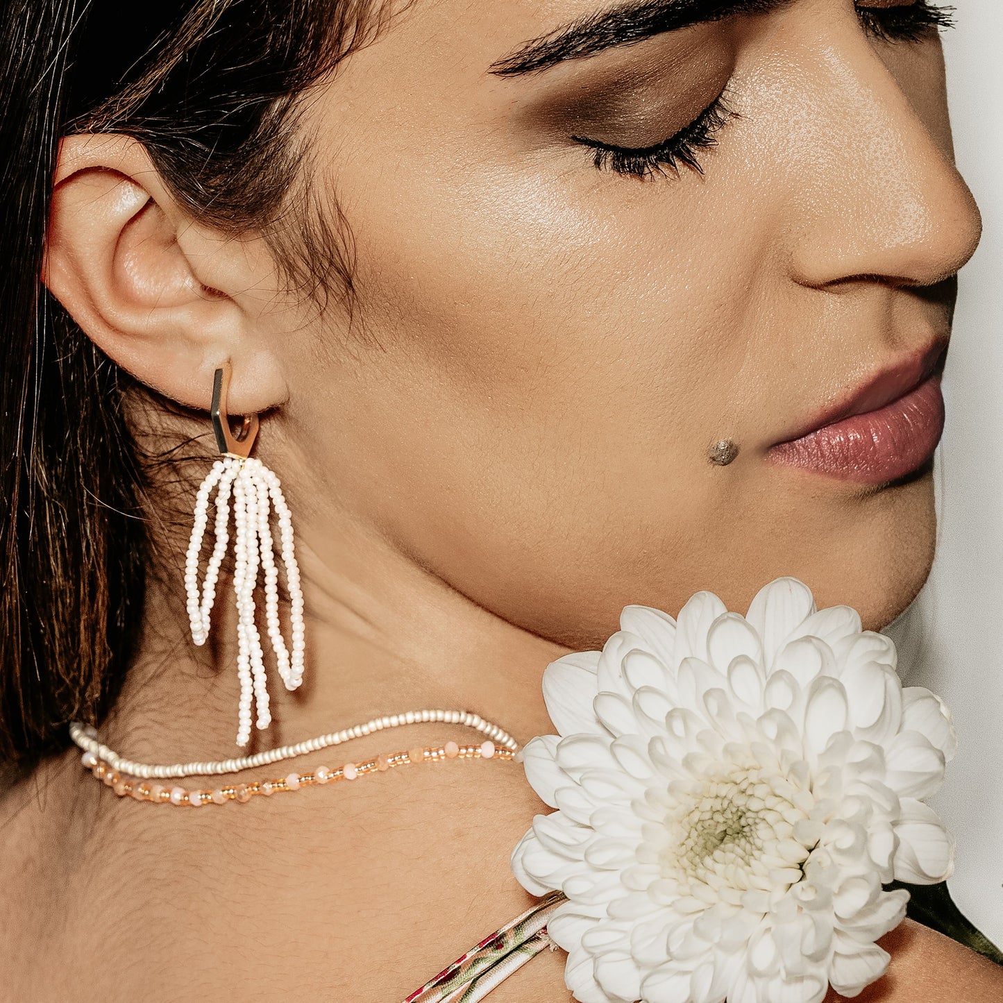 Aurora Crafted Style-Bridal Bows in Pearl-Earrings-Aurora Crafted Style-