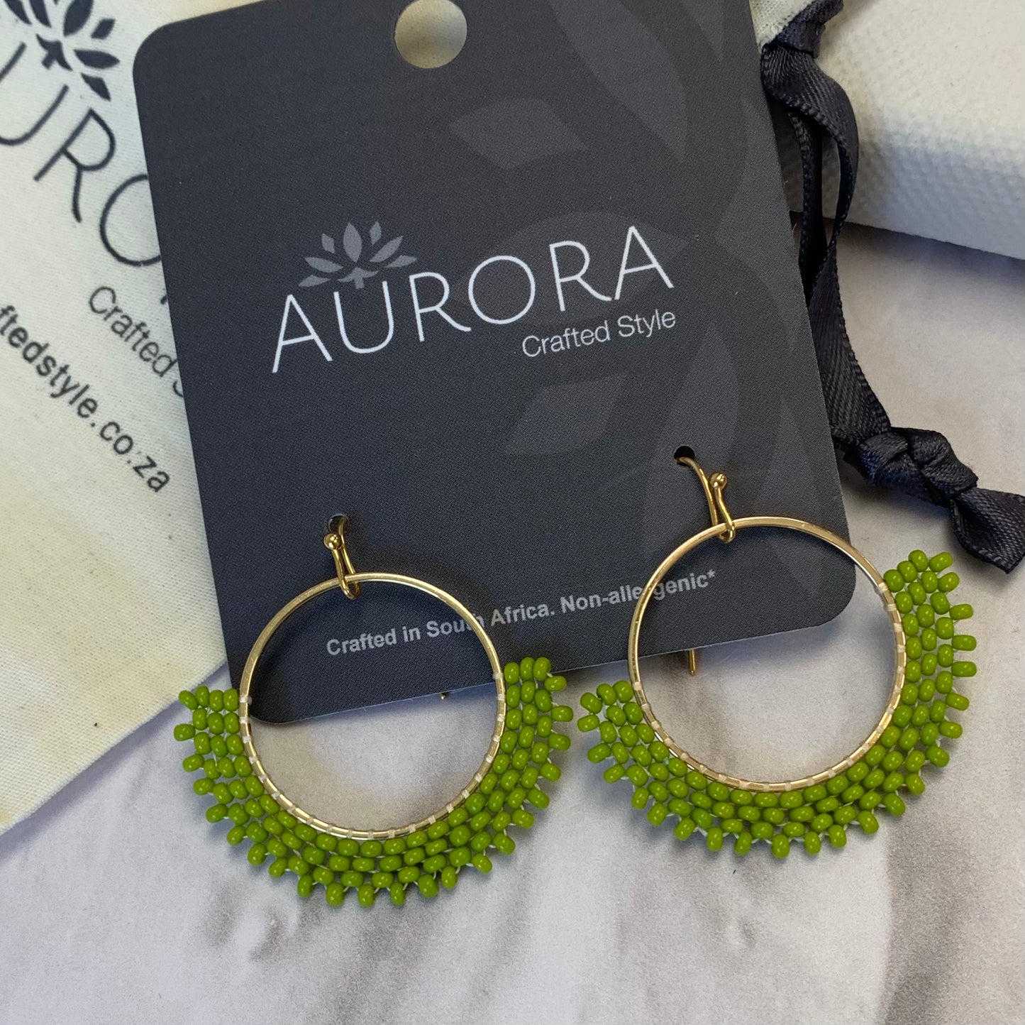 Aurora Crafted Style-Go-to Gal in Lime (Gold)-Earrings-Aurora Crafted Jewellery-