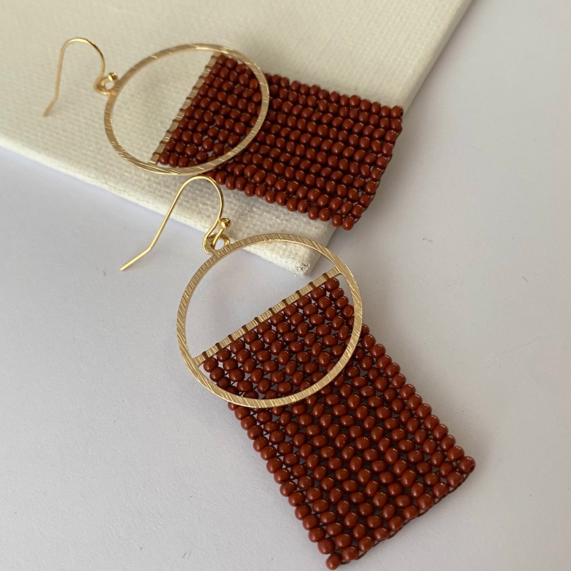 Aurora Crafted Style-Earth Split Orb (Gold)-Earrings-Aurora Crafted Jewellery-