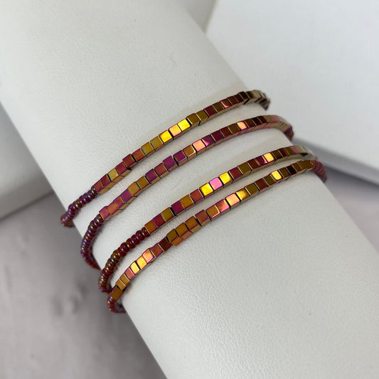 Aurora Crafted Style-Disco Bracelet in Rose Gold-BRACELETS-Aurora Crafted Jewellery-