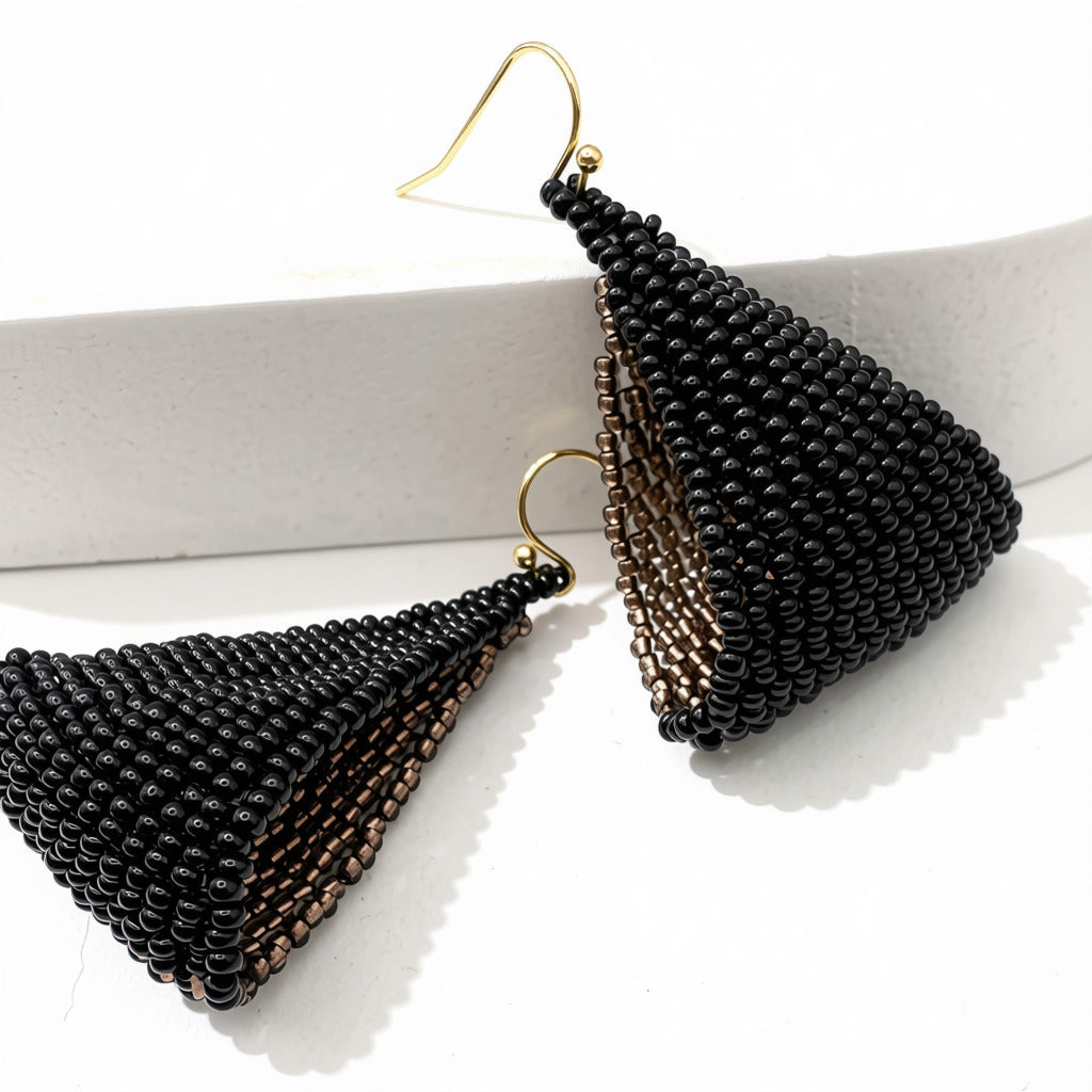 Aurora Crafted Style-Fun Flip in Kahlua (Gold)-Earrings-Aurora Crafted Jewellery-