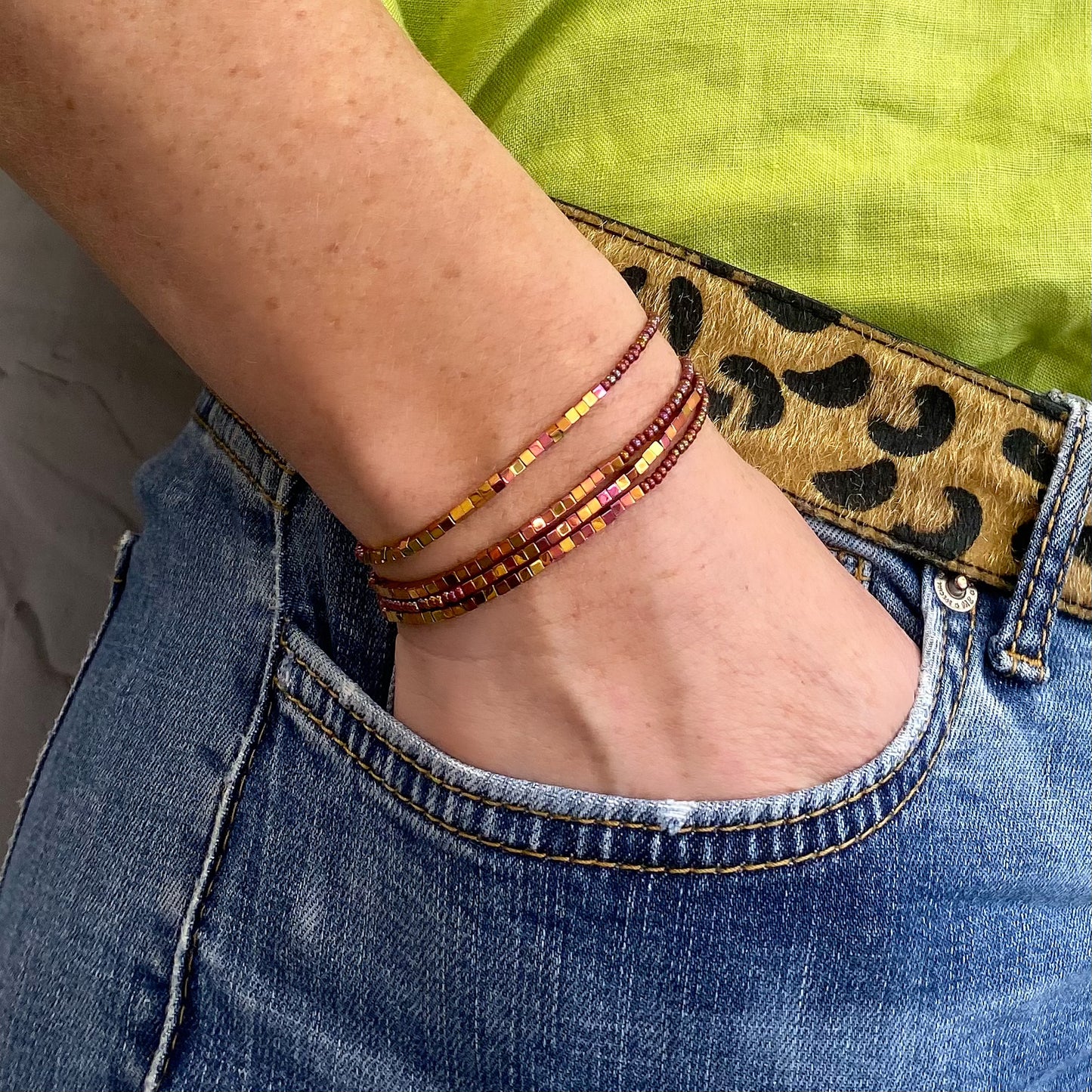 Aurora Crafted Style-Disco Bracelet in Rose Gold-BRACELETS-Aurora Crafted Jewellery-