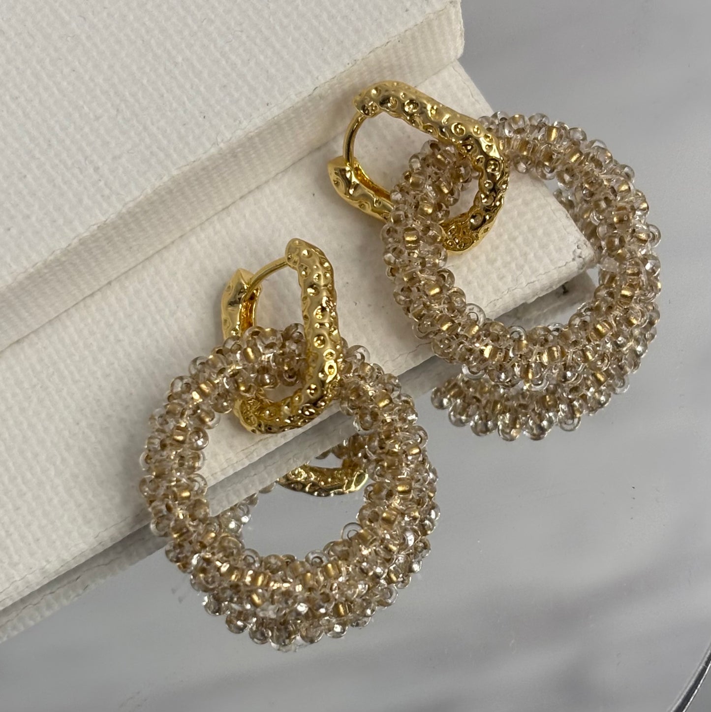 Aurora Crafted Style-Princess Drop in Demure Gold (Gold)-Earrings-Aurora Crafted Jewellery-