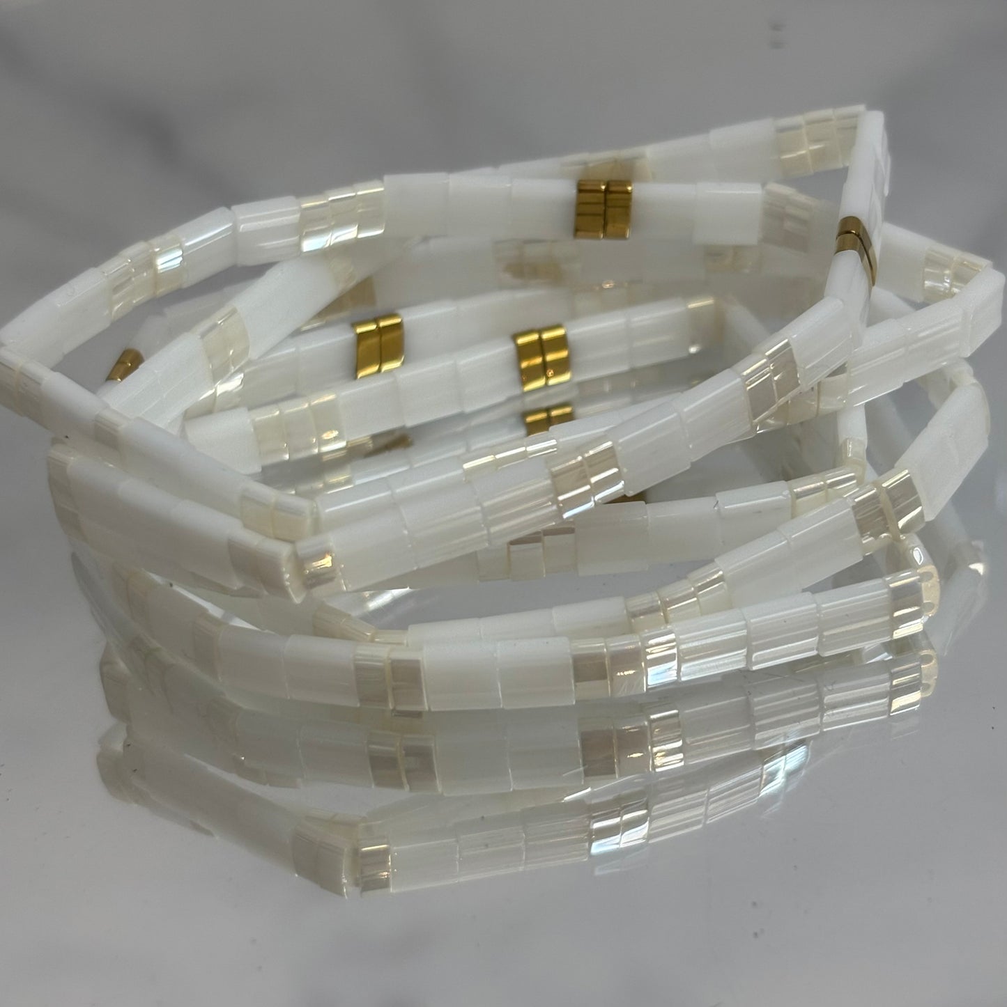 Aurora Crafted Style-Tila Bracelet White Innocence-BRACELETS-Aurora Crafted Jewellery-