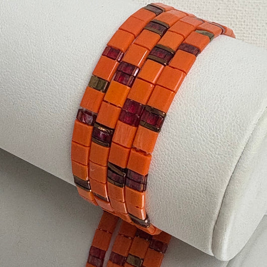 Aurora Crafted Style-Tila Bracelet Aperol Amazing-BRACELETS-Aurora Crafted Jewellery-