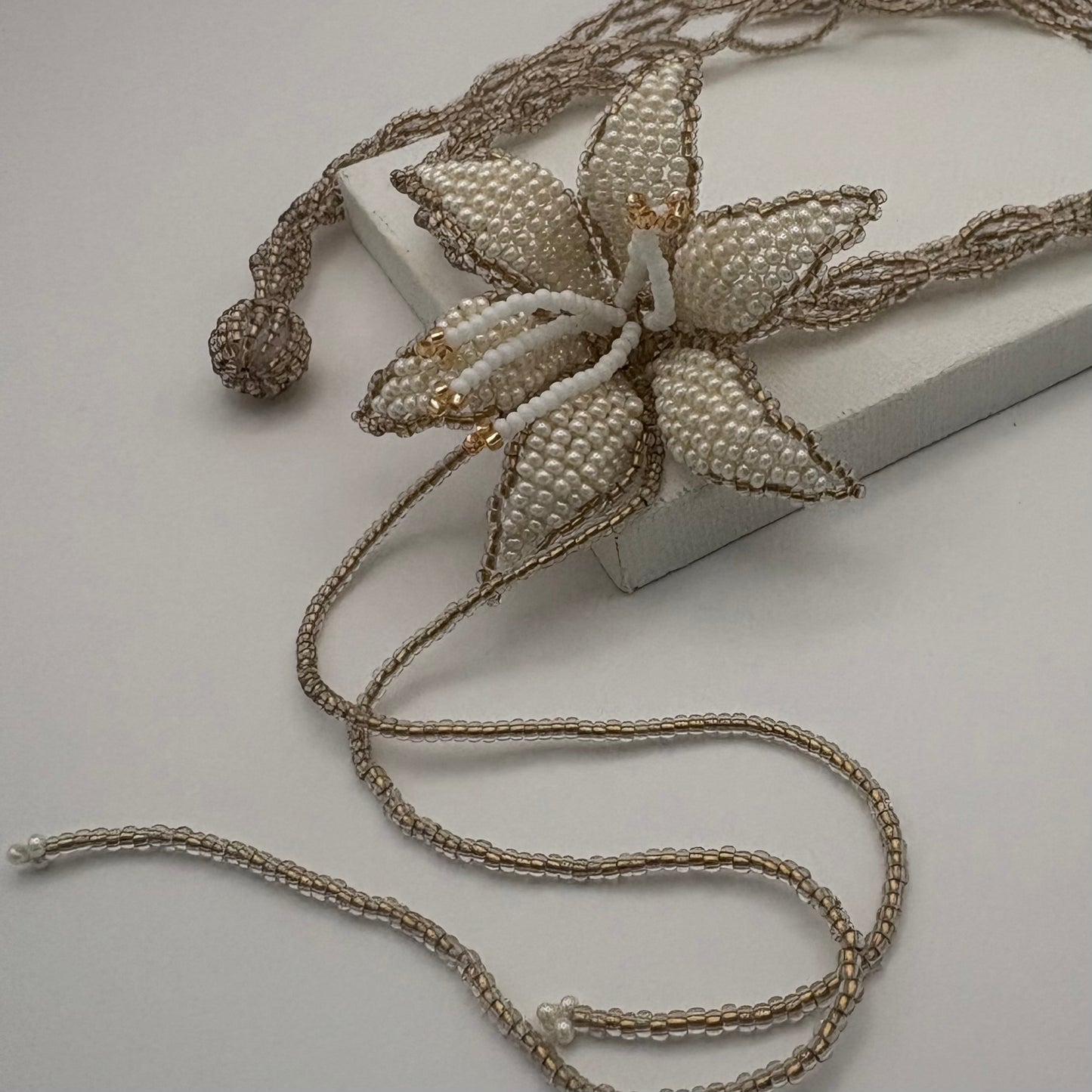 Aurora Crafted Style-Look at me Lily Necklace in Angelic White-NECKLACES-Aurora Crafted Jewellery-