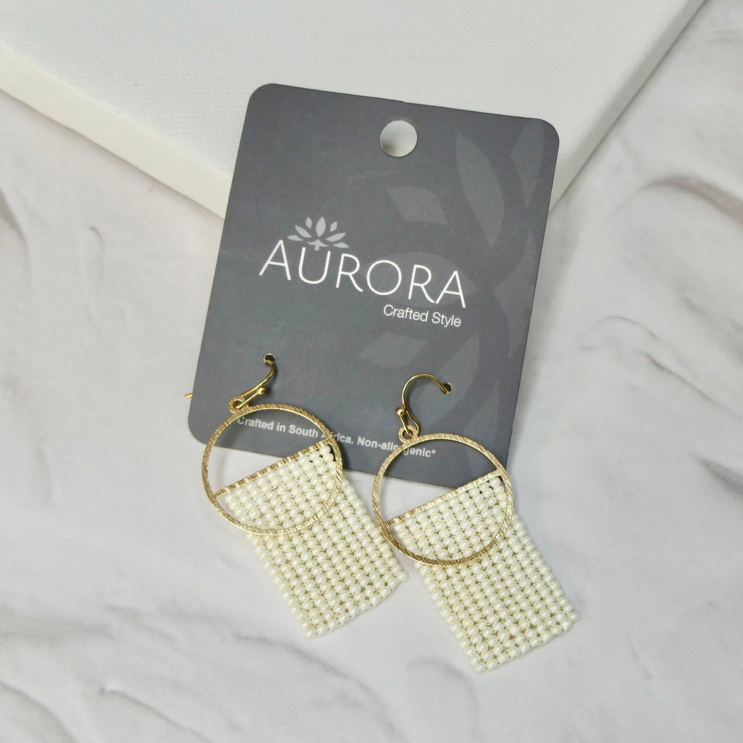 Aurora Crafted Style-Pearl Split Orb (Gold)-Earrings-Aurora Crafted Jewellery-