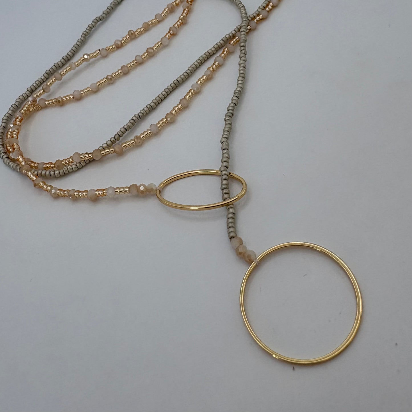 Aurora Crafted Style-4-You Aurora Fob Necklace in Matte Neutral (Gold)-NECKLACES-Aurora Crafted Style-