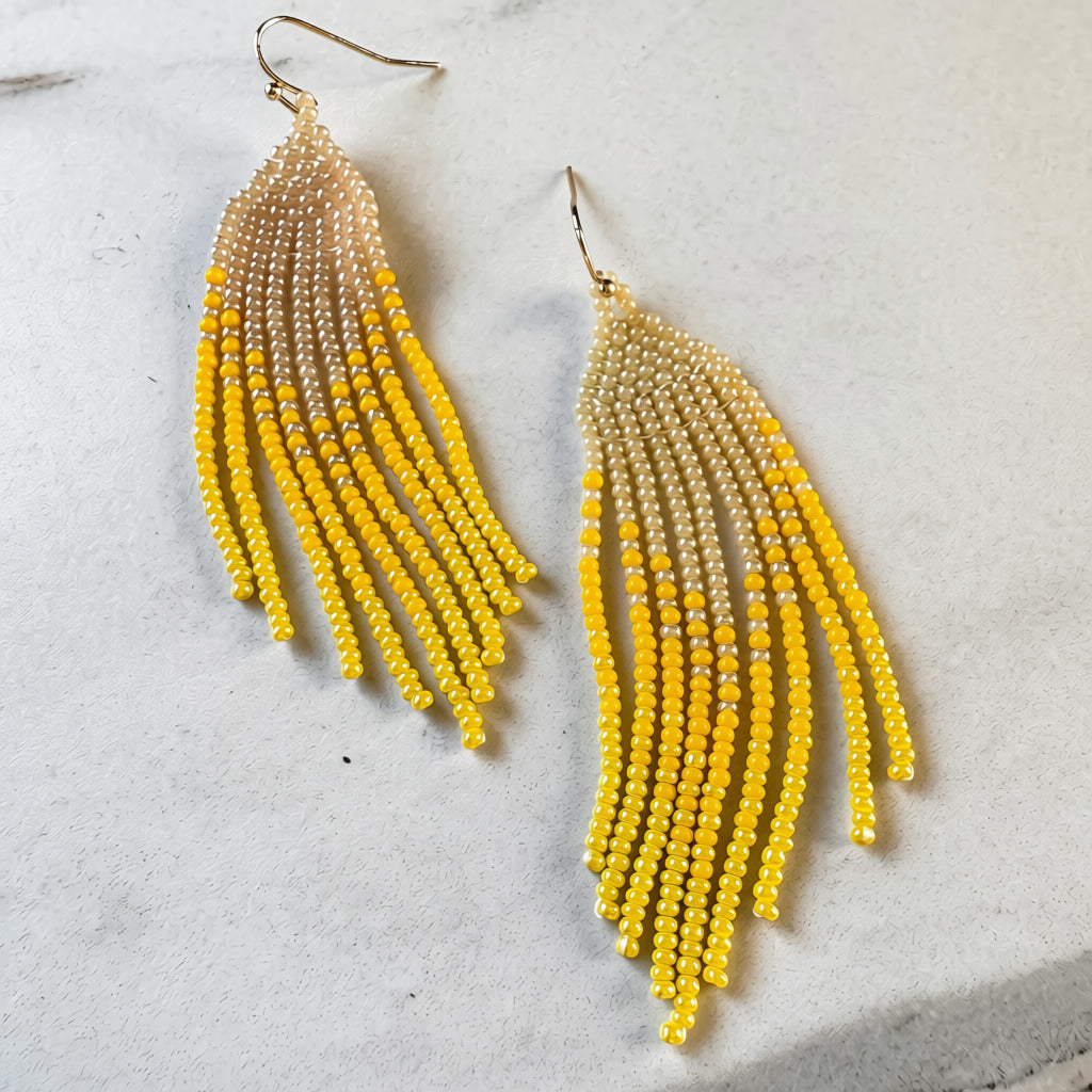 Aurora Crafted Style-Little Miss Sunshine (Gold)-Earrings-Aurora Crafted Jewellery-