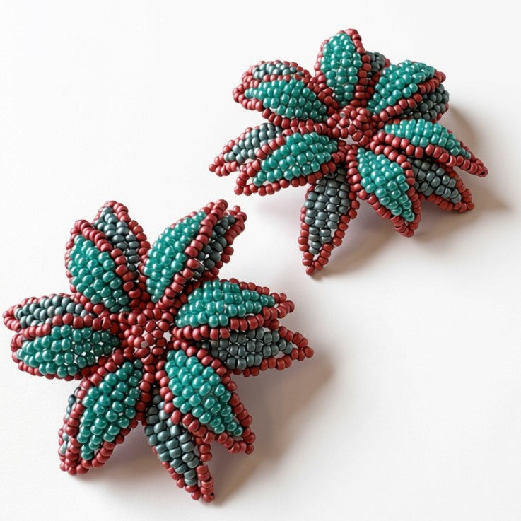 Aurora Crafted Style-Look at me Lily Earring in Coral Reef-Earrings-Aurora Crafted Jewellery-