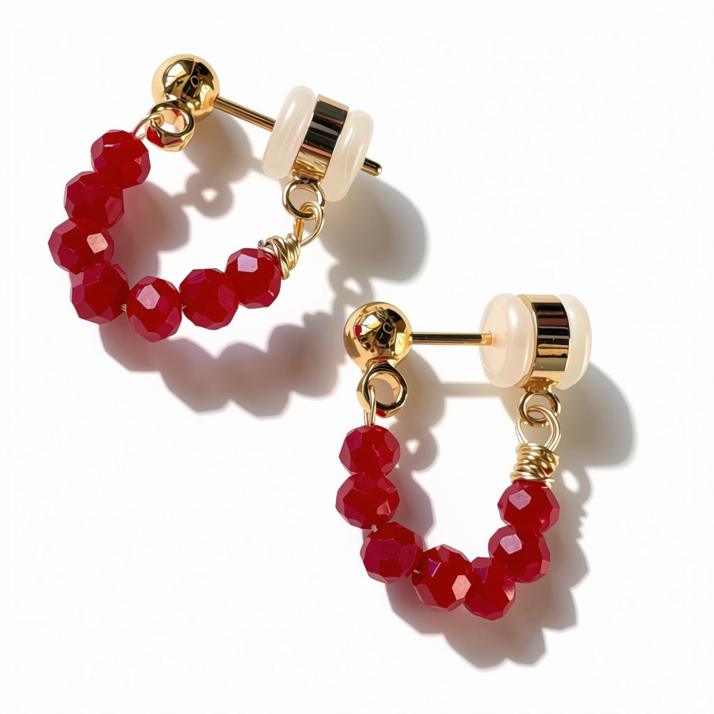 Pin Tuck in Robot Red (Gold)