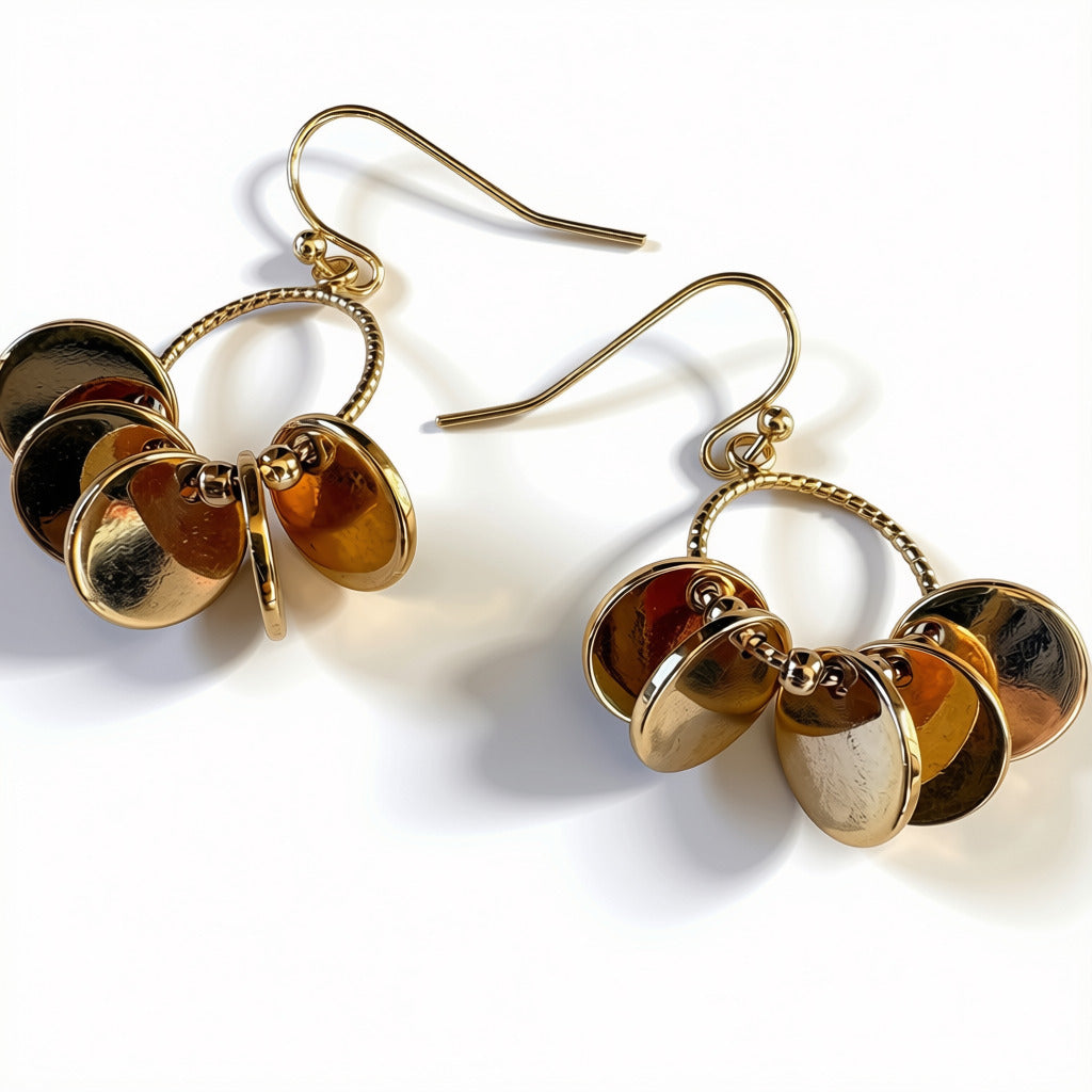 Aurora Crafted Style-Wishing Well Hoop-Earrings-Aurora Crafted Jewellery-