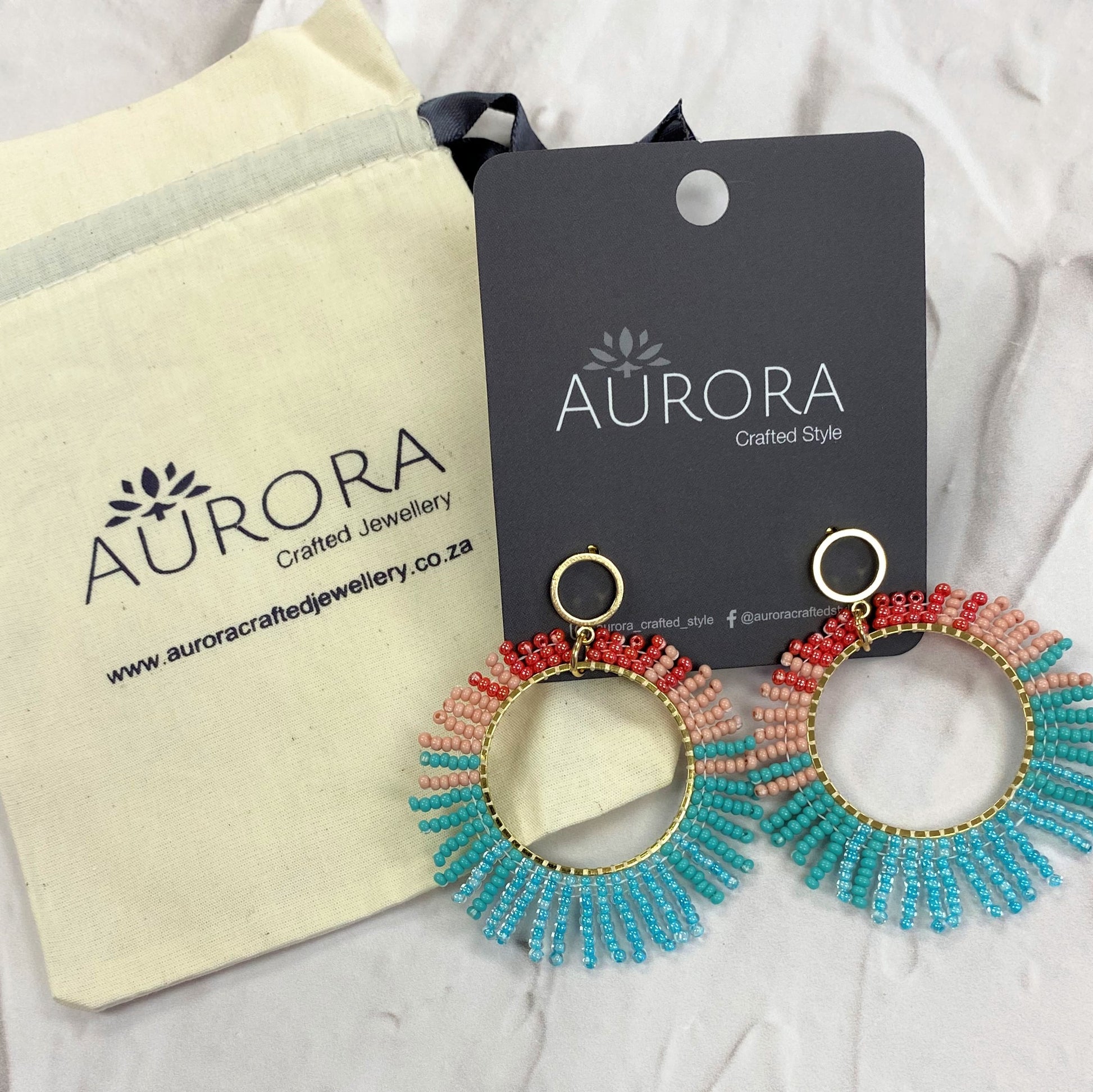 Aurora Crafted Style-Ocean Sunrise Firework-Earrings-Aurora Crafted Jewellery-