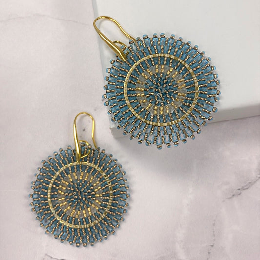 Aurora Crafted Style-Nearly Nude Full Moon-Earrings-Aurora Crafted Jewellery-