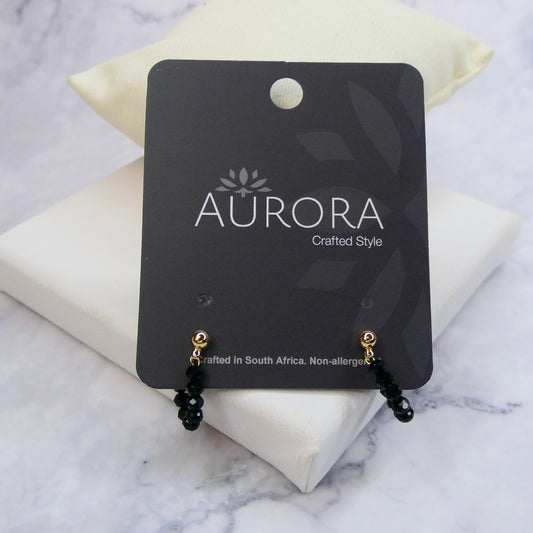 Aurora Crafted Style-Pin Drop Black (Gold)-Aurora Crafted Style-