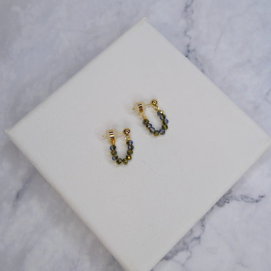 Aurora Crafted Style-Pin Drop Marble Grey (Gold)-Aurora Crafted Style-