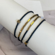 Load image into Gallery viewer, Disco Bracelet Set in Gold and Black
