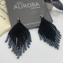 Load image into Gallery viewer, Mini Tassels Black &amp; Gunmetal Grey (Silver)
