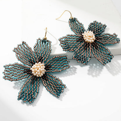 Aurora Crafted Style-Big Basic Bloom in Twilight (Gold)-Earrings-Aurora Crafted Jewellery-
