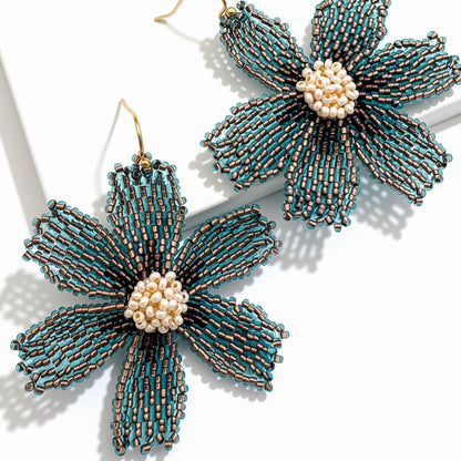 Aurora Crafted Style-Big Basic Bloom in Twilight (Gold)-Earrings-Aurora Crafted Jewellery-