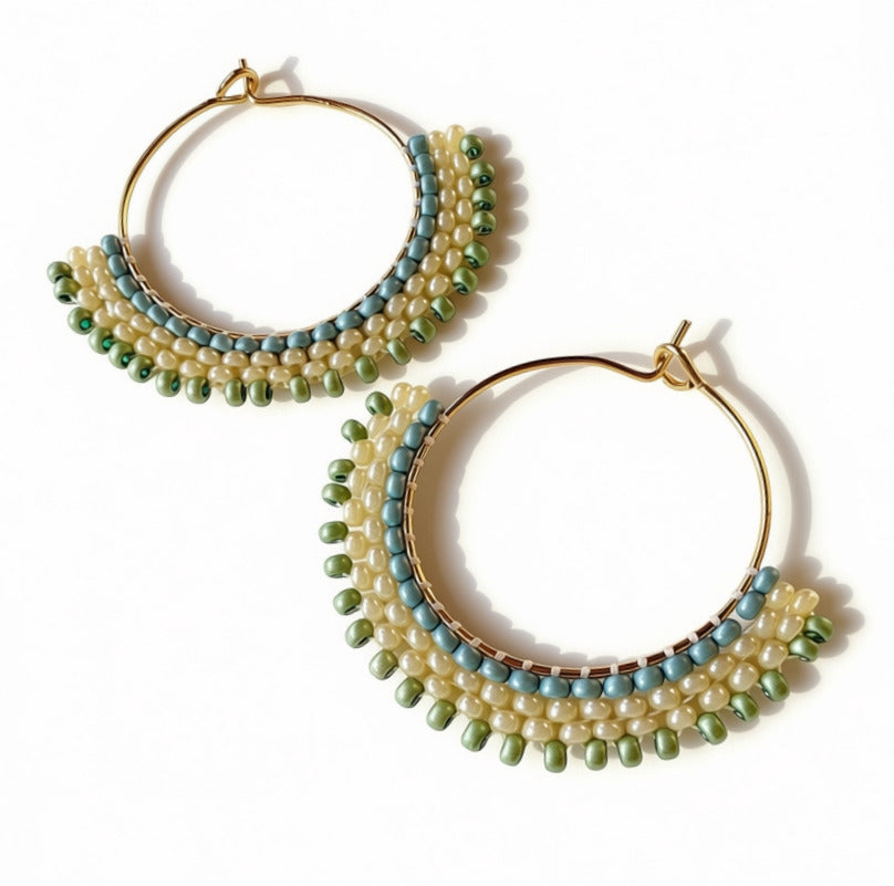 Aurora Crafted Style-Boho Hoops Morning Light (Gold)-Aurora Crafted Style-