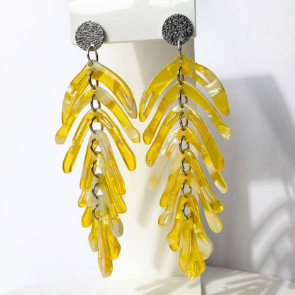 Aurora Crafted Style-Delicious Sunshine (Siver)-Earrings-Aurora Crafted Jewellery-