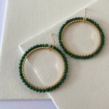 Load image into Gallery viewer, Aurora Crafted Style-XL Brilliant Basics in Emerald (Gold)-Earrings-Aurora Crafted Jewellery-
