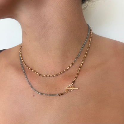 Aurora Crafted Style-Fab Fob in Salted Caramel (Gold)-NECKLACES-Aurora Crafted Style-