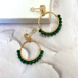 Semicircles in Emerald (Gold)