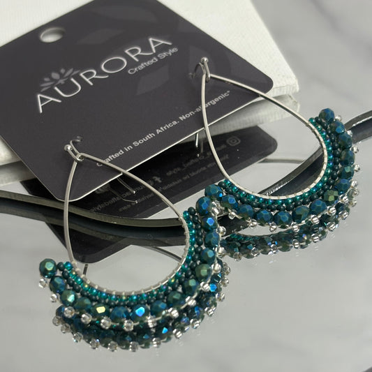 Aurora Crafted Style-Half Frida in Ariel (Silver)-Earrings-Aurora Crafted Jewellery-