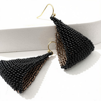 Aurora Crafted Style-Fun Flip in Kahlua (Gold)-Earrings-Aurora Crafted Jewellery-