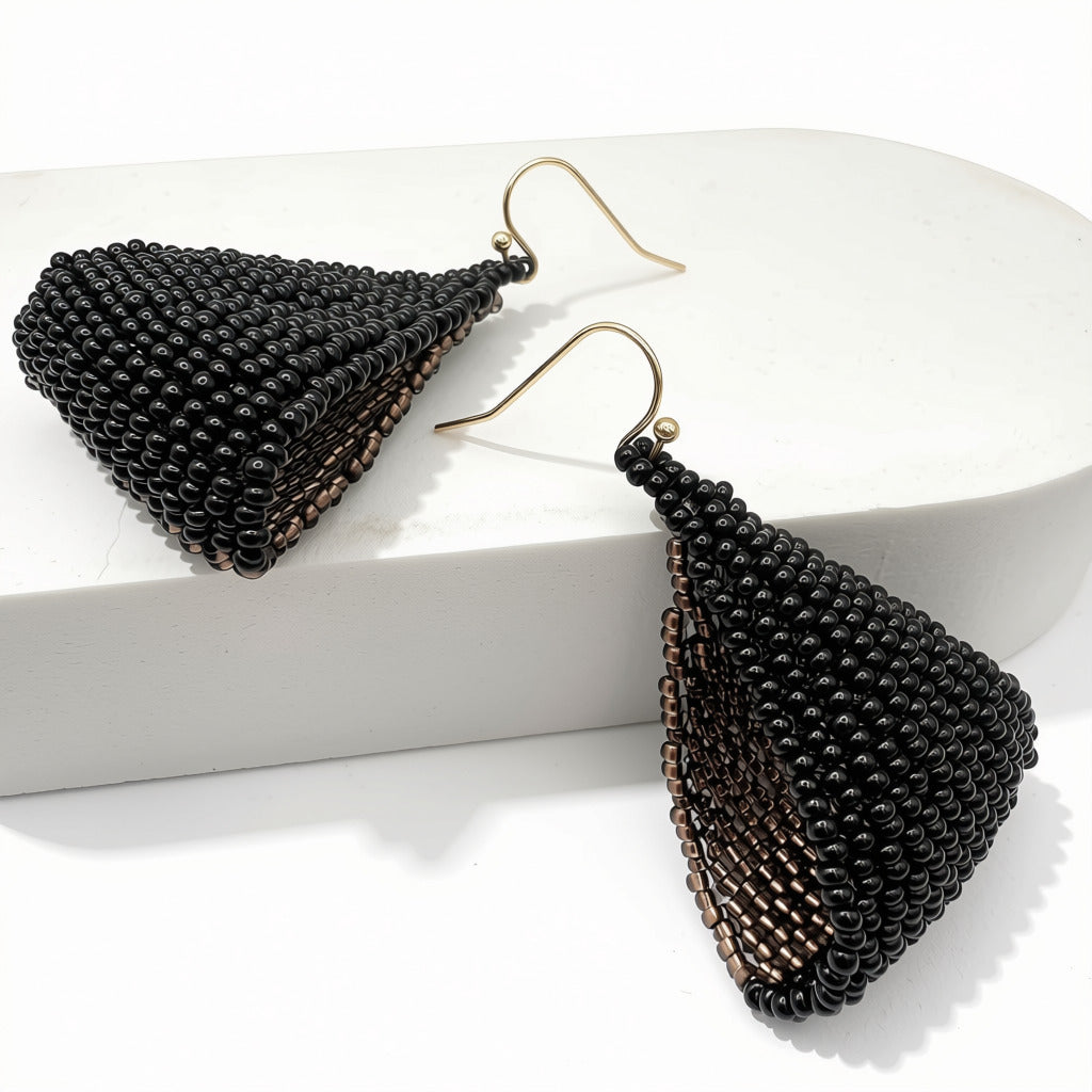 Aurora Crafted Style-Fun Flip in Kahlua (Gold)-Earrings-Aurora Crafted Jewellery-