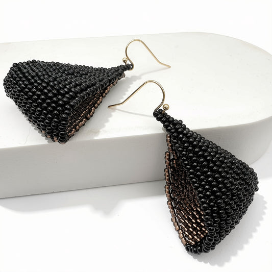 Aurora Crafted Style-Fun Flip in Kahlua (Gold)-Earrings-Aurora Crafted Jewellery-