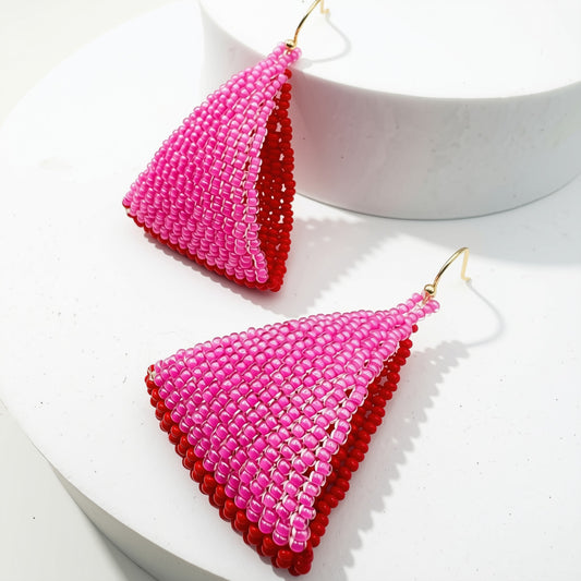Aurora Crafted Style-Fun Flip in Be my Valentine (Gold)-Earrings-Aurora Crafted Jewellery-
