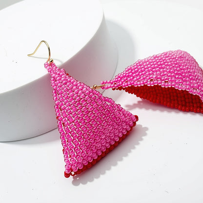 Aurora Crafted Style-Fun Flip in Be my Valentine (Gold)-Earrings-Aurora Crafted Jewellery-
