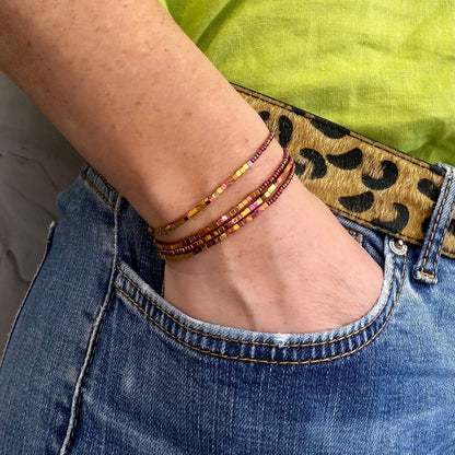Aurora Crafted Style-Disco Bracelet in Rose Gold-BRACELETS-Aurora Crafted Jewellery-