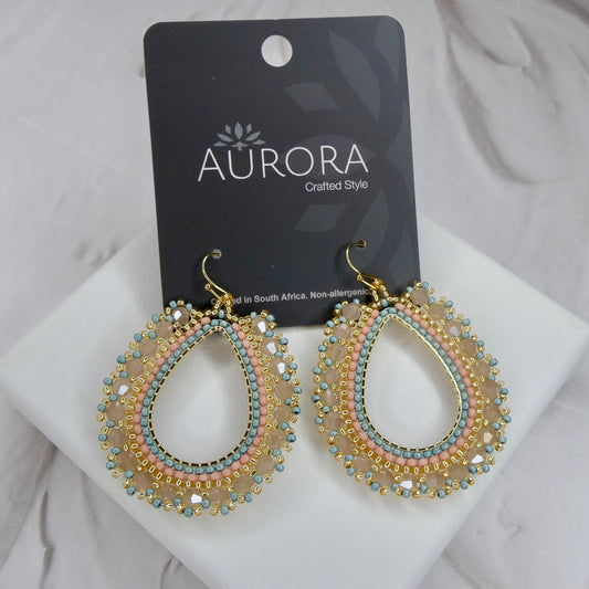 Aurora Crafted Style-Full Frida in Blush (Gold)-Earrings-Aurora Crafted Jewellery-