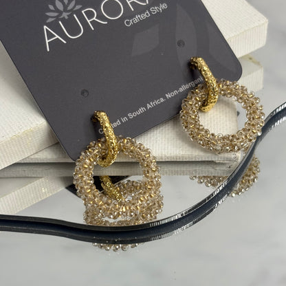 Aurora Crafted Style-Princess Drop in Demure Gold (Gold)-Earrings-Aurora Crafted Jewellery-
