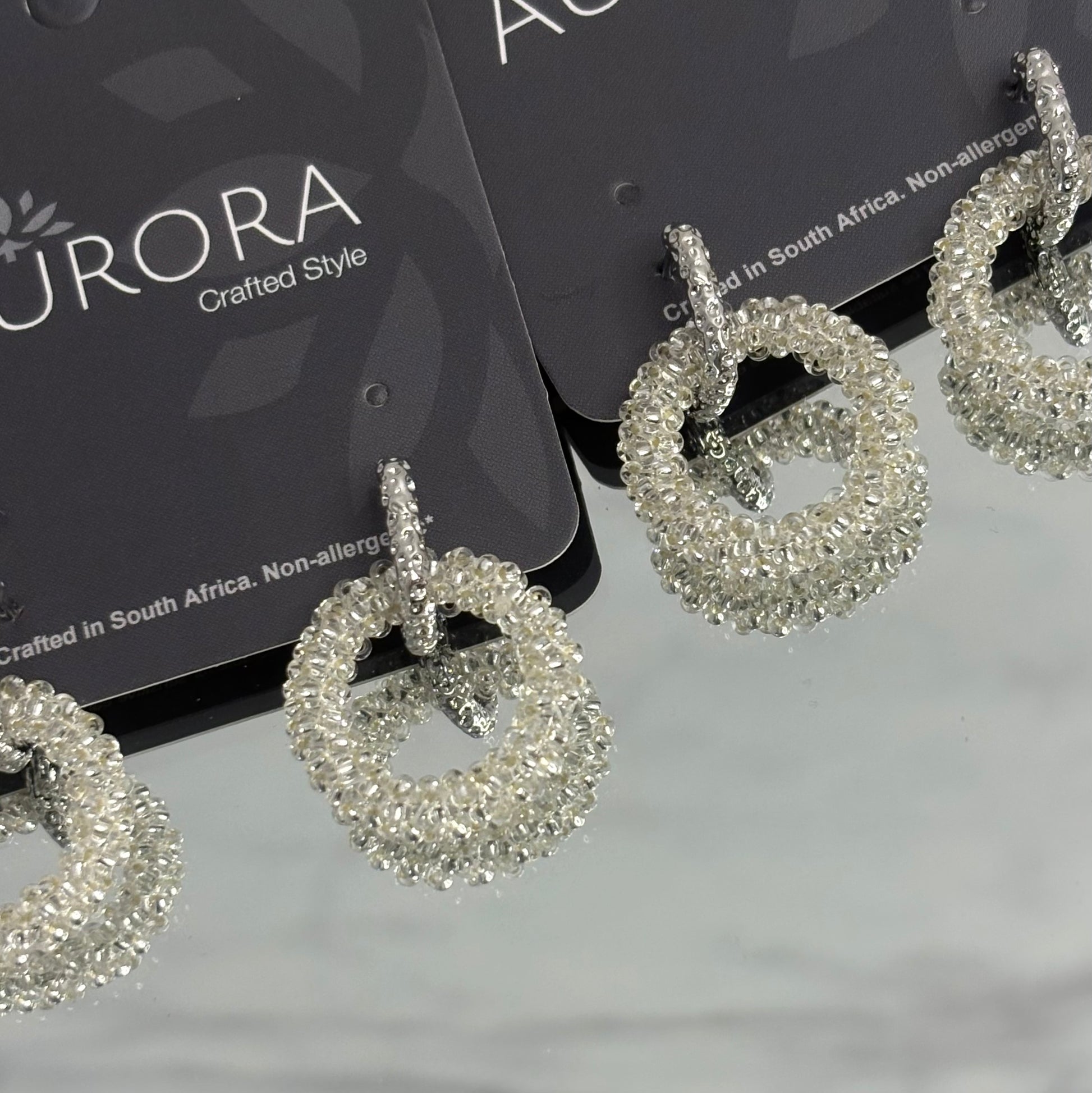Aurora Crafted Style-Princess Drop in Demure Silver (Silver)-Earrings-Aurora Crafted Jewellery-