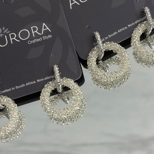 Aurora Crafted Style-Princess Drop in Demure Silver (Silver)-Earrings-Aurora Crafted Jewellery-