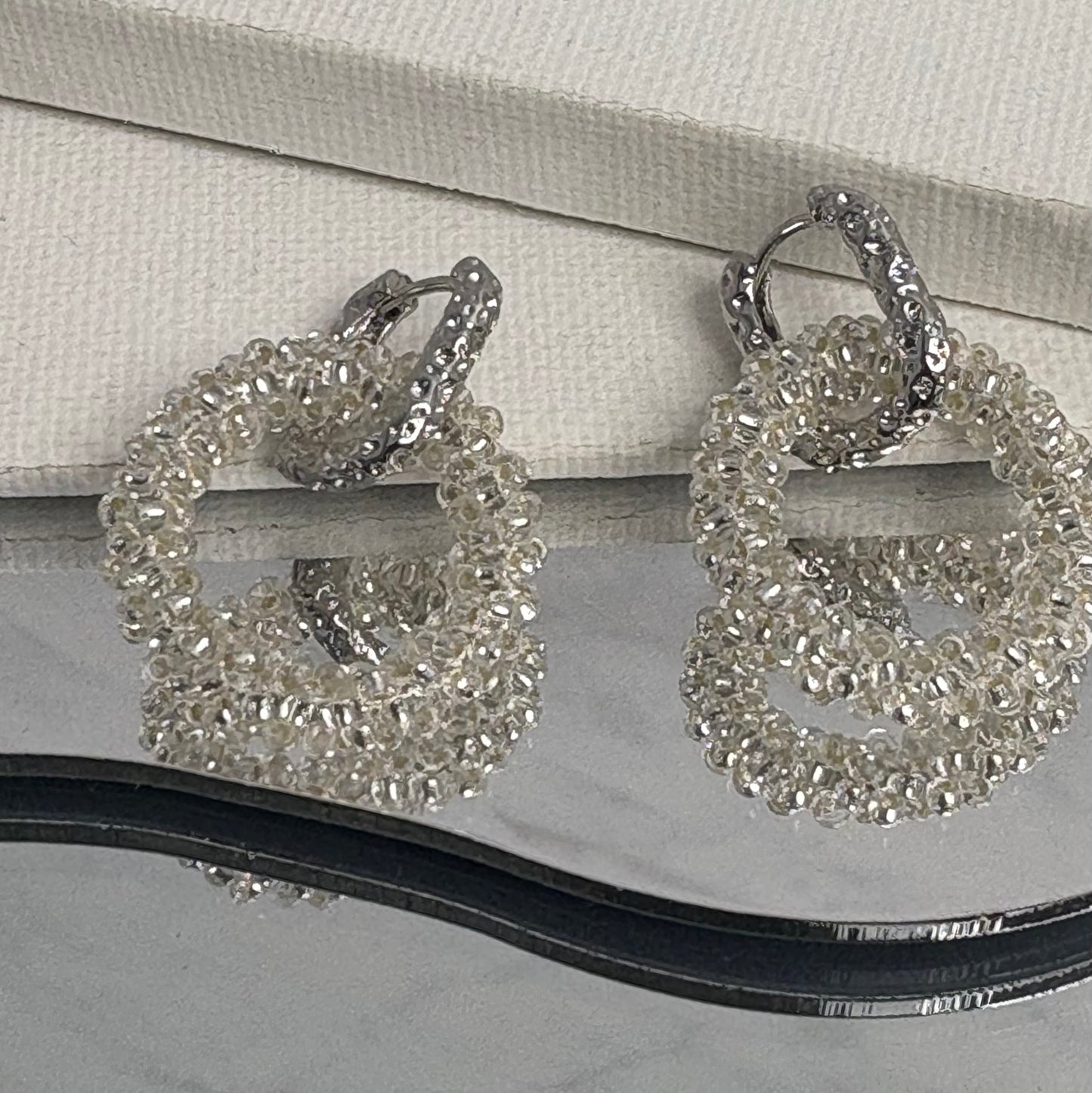 Aurora Crafted Style-Princess Drop in Demure Silver (Silver)-Earrings-Aurora Crafted Jewellery-