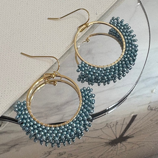 Aurora Crafted Style-Go-to Gal in Clear Sky (Gold)-Earrings-Aurora Crafted Jewellery-