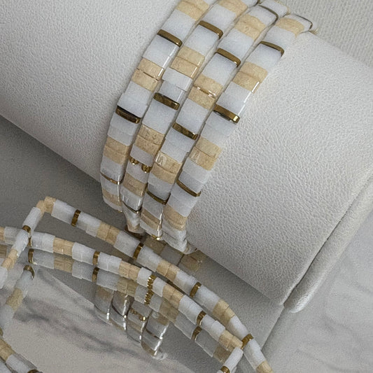 Aurora Crafted Style-Tila Bracelet Nicest Nudes-BRACELETS-Aurora Crafted Jewellery-