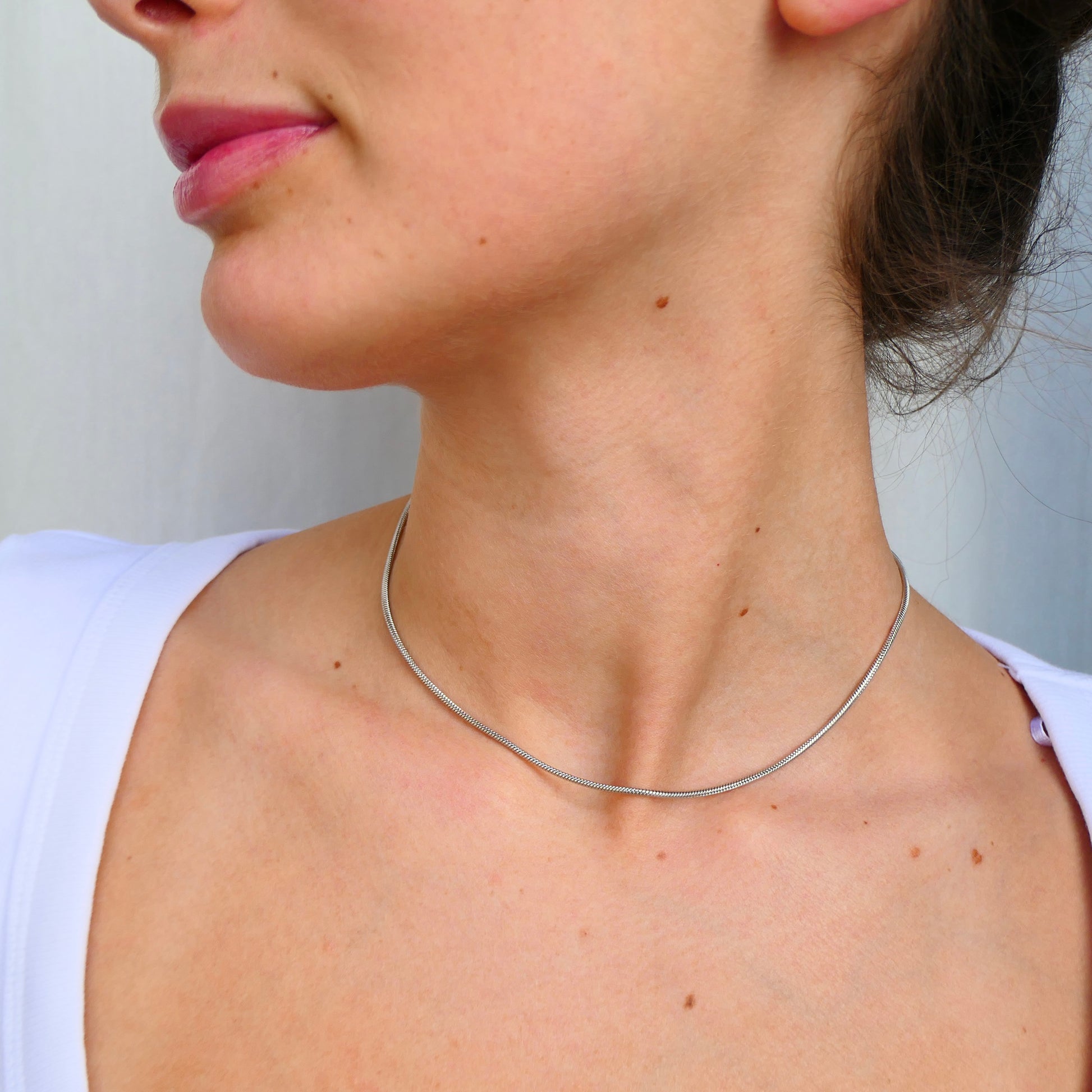 Aurora Crafted Style-Waterproof Snake Necklace (Silver)-NECKLACES-Aurora Crafted Style-