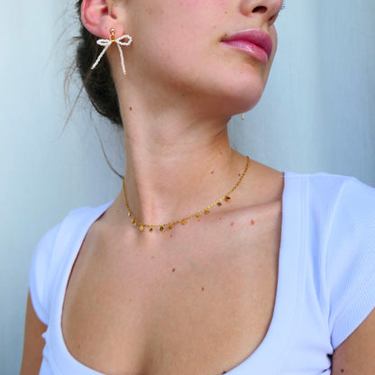 Aurora Crafted Style-Waterproof Teardrop Necklace (Gold)-NECKLACES-Aurora Crafted Style-