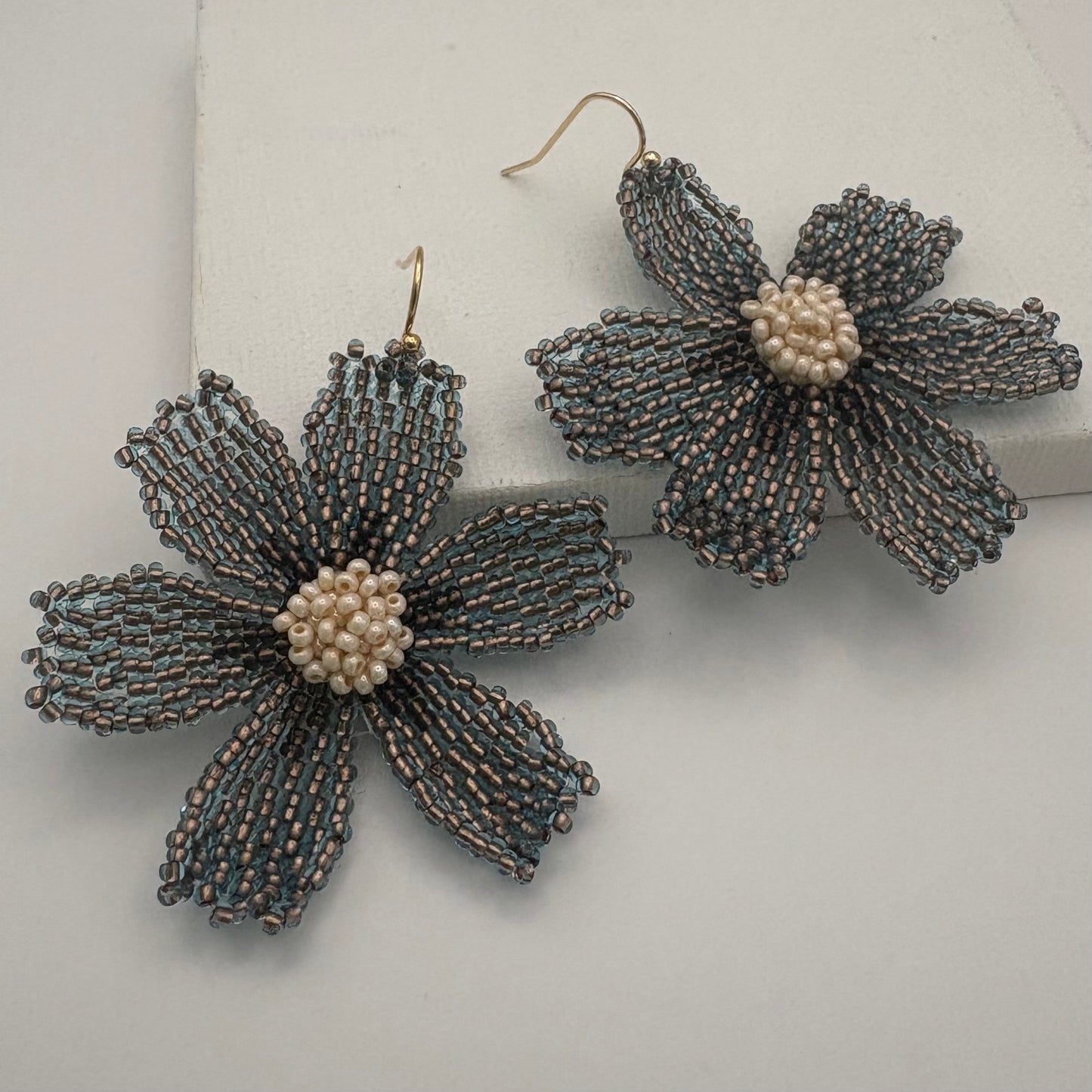 Aurora Crafted Style-Big Basic Bloom in Twilight (Gold)-Earrings-Aurora Crafted Jewellery-