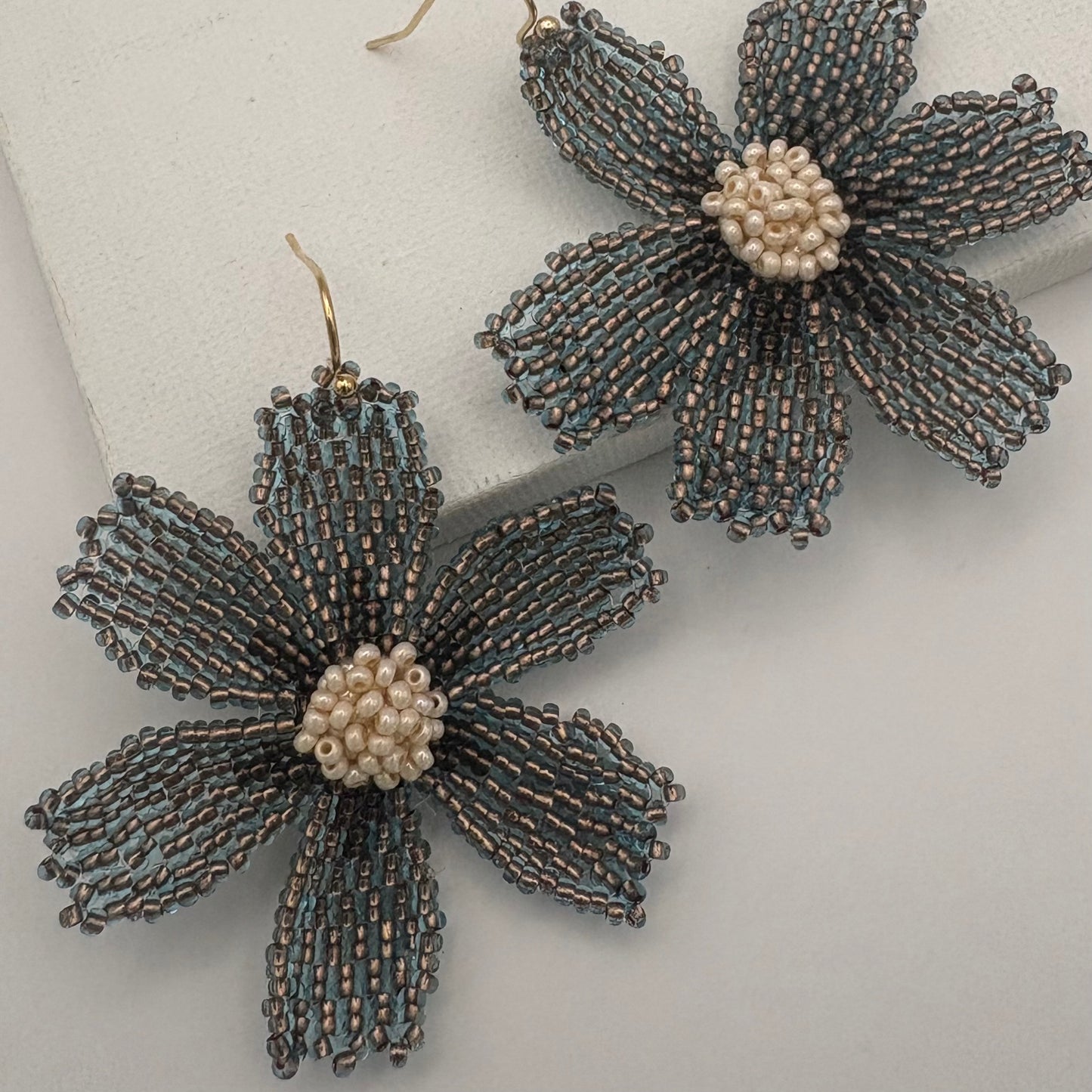 Aurora Crafted Style-Big Basic Bloom in Twilight (Gold)-Earrings-Aurora Crafted Jewellery-