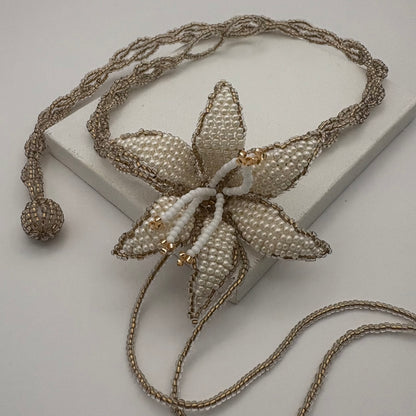 Aurora Crafted Style-Look at me Lily Necklace in Angelic White-NECKLACES-Aurora Crafted Jewellery-