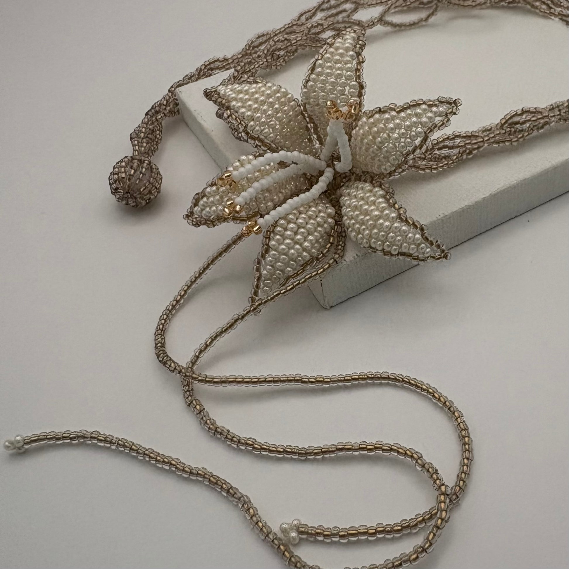 Aurora Crafted Style-Look at me Lily Necklace in Angelic White-NECKLACES-Aurora Crafted Jewellery-